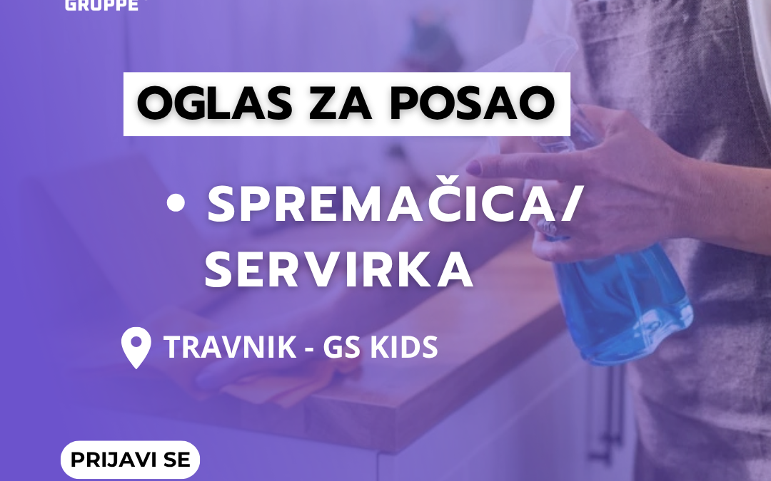 Spremačica/servirka – GS KIDS