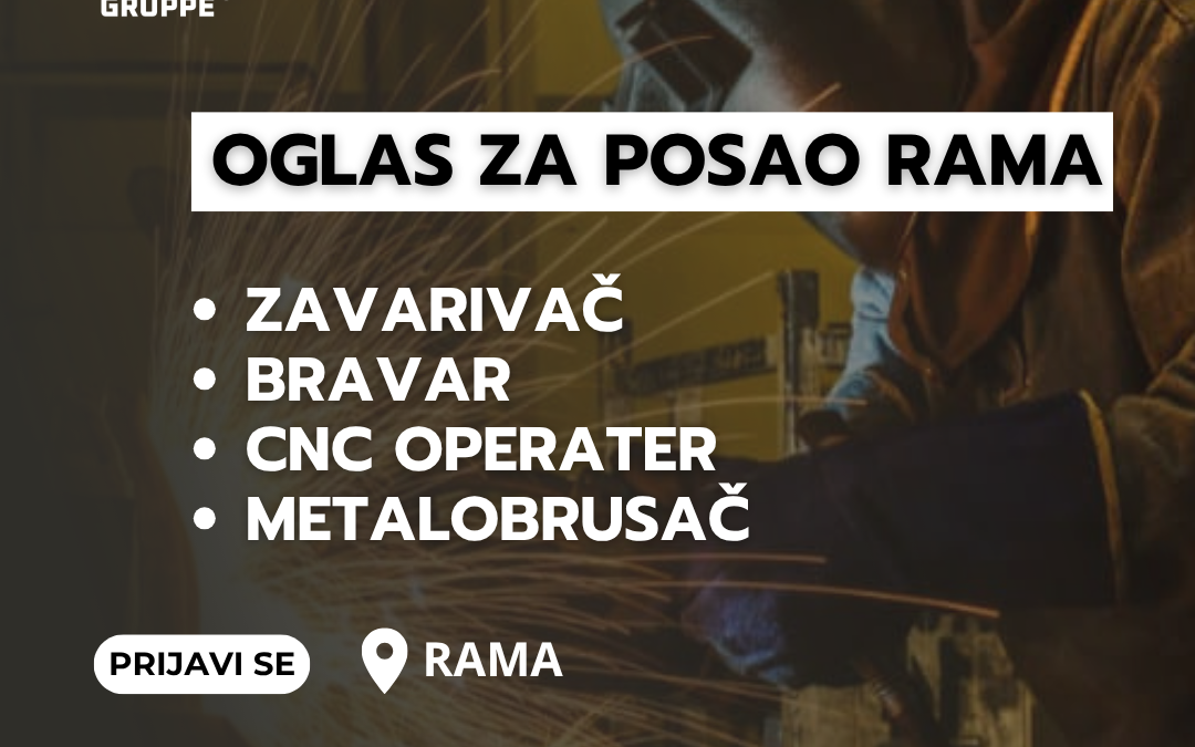 OGLAS ZA POSAO RAMA VIŠE IZVRŠITELJA